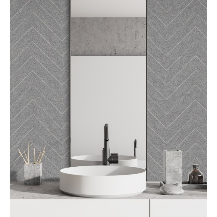 Papel pintado de espigas en relieve con efecto nacarado - Dethon Spike 681645