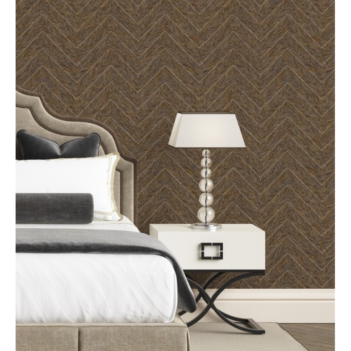 Papel pintado de espigas en relieve con efecto nacarado - Dethon Spike 681646