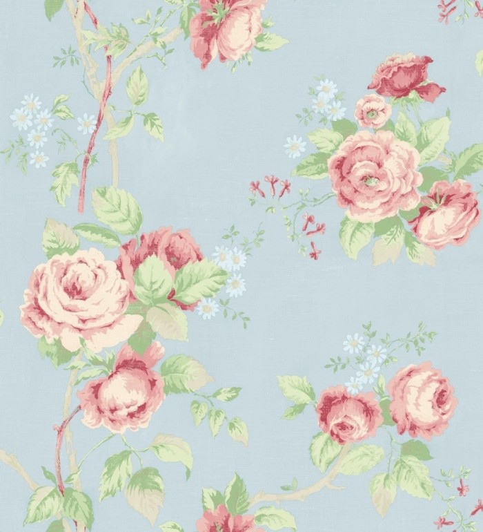 Papel pintado flores vintage vinílico - Danza dei Fiori 121367