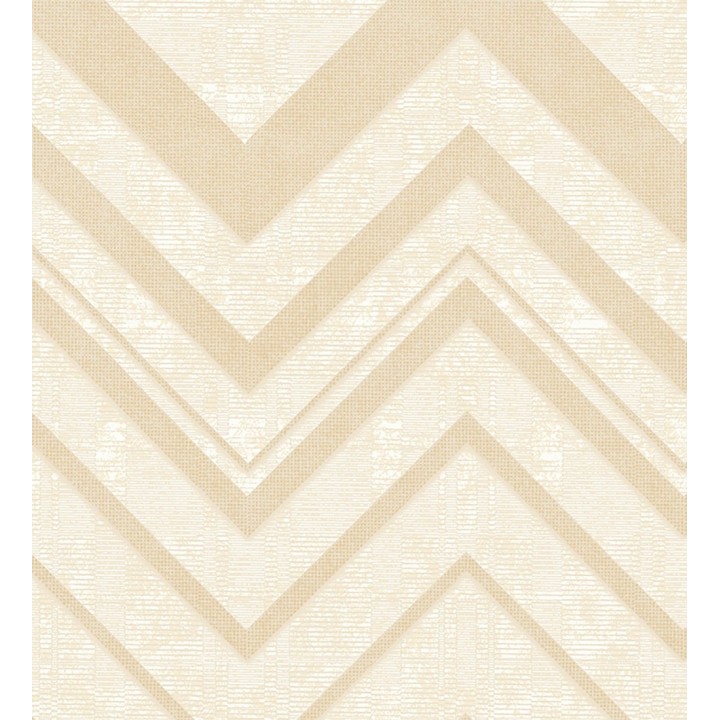 Papel pintado geométrico zig zag texturizado con pequeños destellos - Enzo Spike 681657
