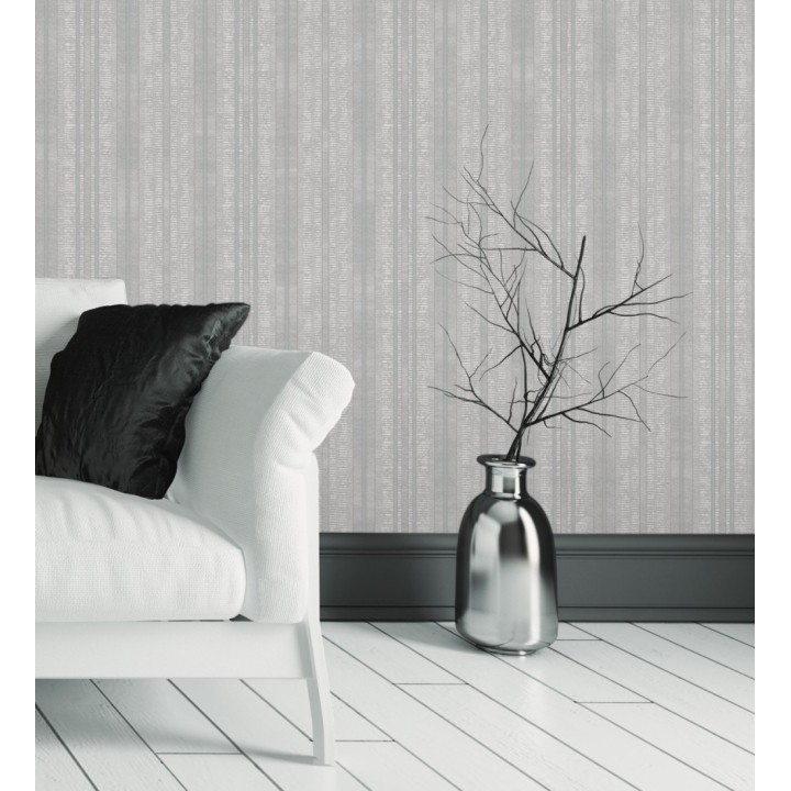 Papel pintado de rayas texturizado con pequeños destellos - Enzo Stripes 681661