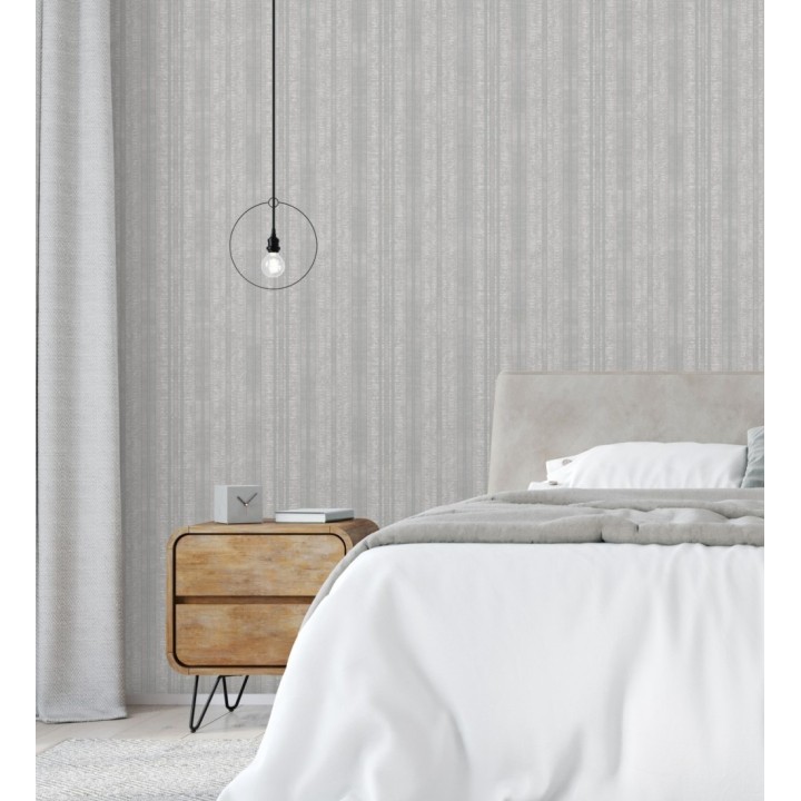 Papel pintado de rayas texturizado con pequeños destellos - Enzo Stripes 681661