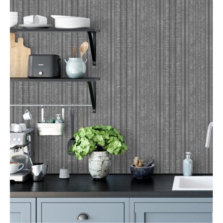 Papel pintado de rayas texturizado con pequeños destellos - Enzo Stripes 681664