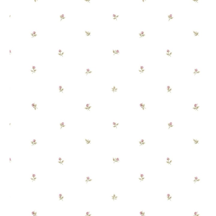 Papel pintado flores pequeñas vintage - Isabella 121373