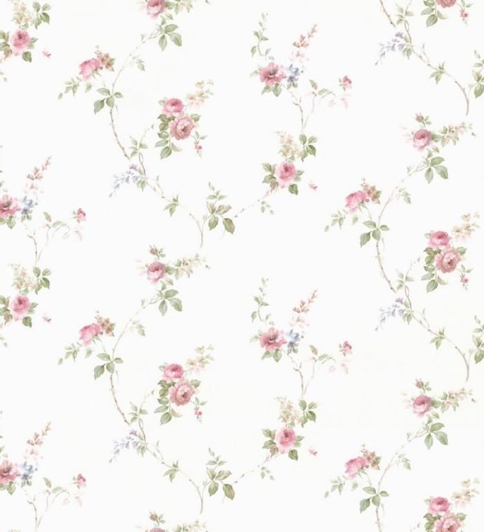 Papel pintado pequeñas flores estilo vintage - Emma Flowers 121375