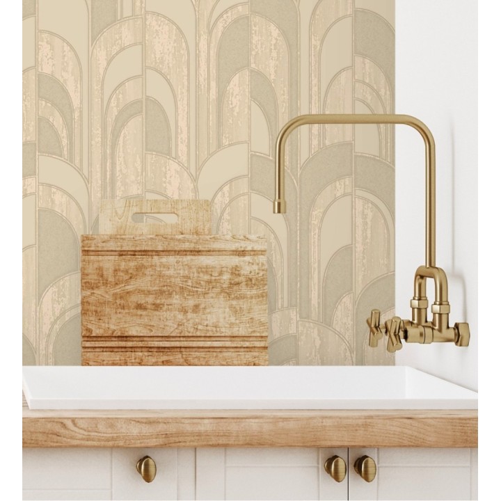 Papel pintado de arcos Art decó texturizados - Bissen Arches 681667
