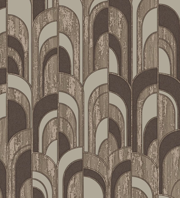 Papel pintado de arcos Art decó texturizados - Bissen Arches 681668