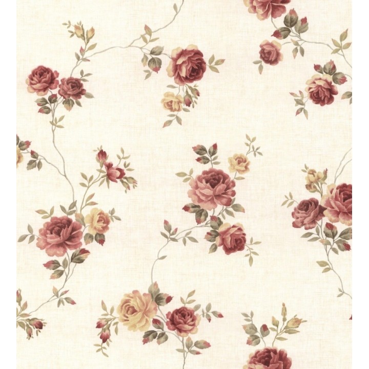 Papel pintado flores vintage vinílico - Danza dei Fiori 121379