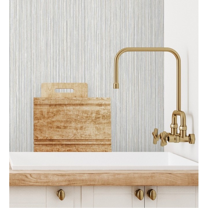 Papel pintado de rayas finas con relieve - Maurice Lines 681678