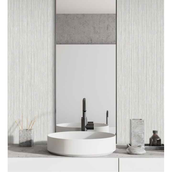 Papel pintado de rayas finas con relieve - Maurice Lines 681678