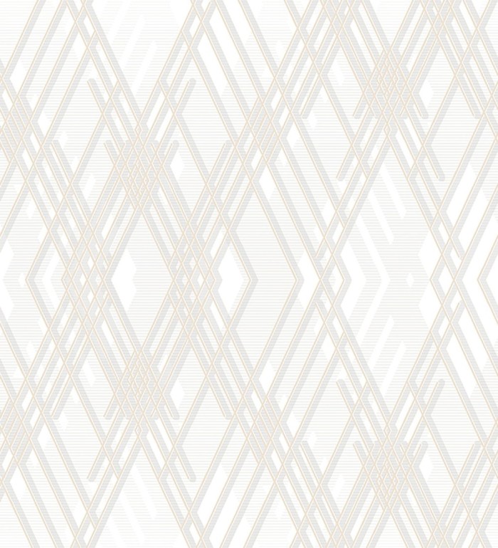Papel pintado geométrico con relieve y efectos metalizados estilo Art Decó - Angular Metric 681682