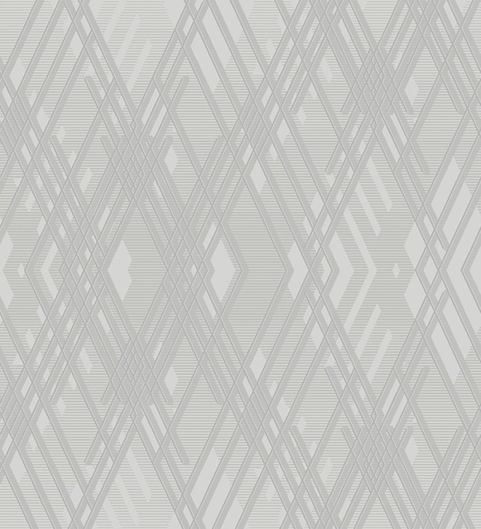 Papel pintado geométrico con relieve y efectos metalizados estilo Art Decó - Angular Metric 681683