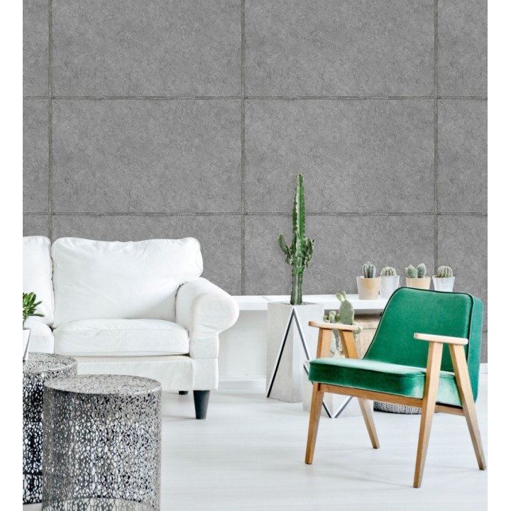 Papel pintado bloques de cemento industrial - Deimos 681687