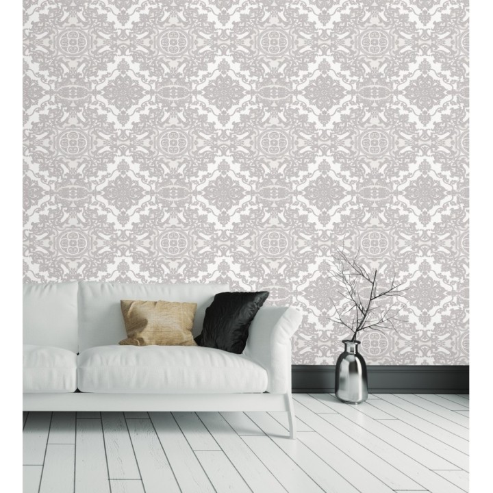 Papel pintado medallones ornamentales bordados - Arconte 681692