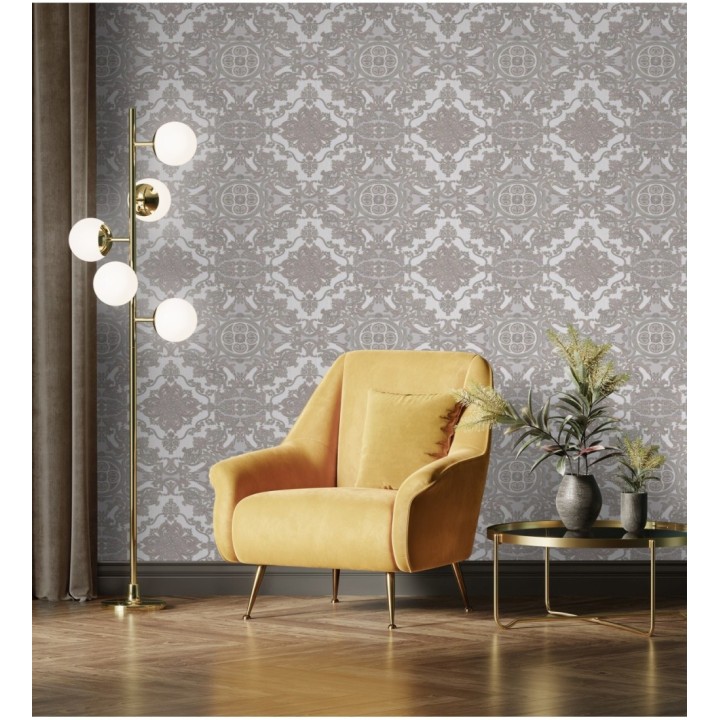 Papel pintado medallones ornamentales bordados - Arconte 681694