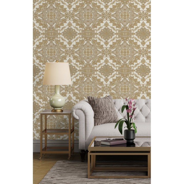 Papel pintado medallones ornamentales bordados - Arconte 681695