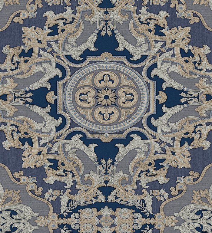 Papel pintado medallones ornamentales bordados - Arconte 681696