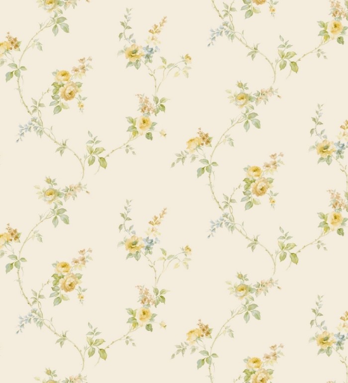 Papel pintado pequeñas flores estilo vintage - Emma Flowers 121399
