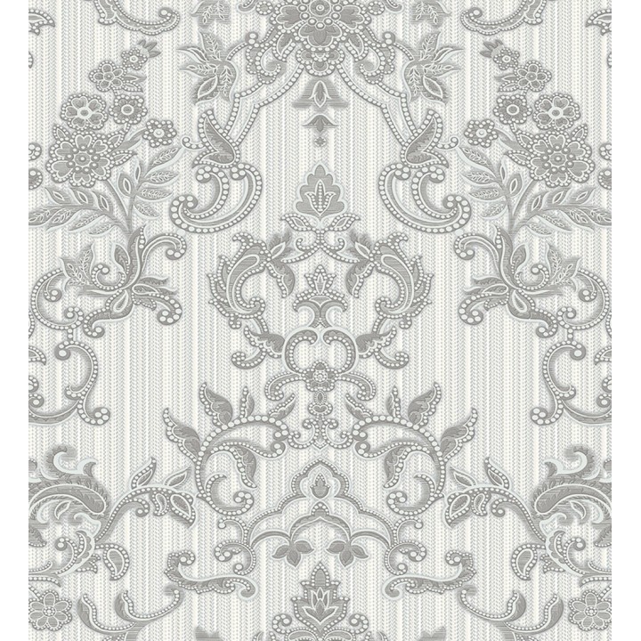 Papel pintado damasco bordado texturizado efecto textil estilo francés - Lutecia 681713
