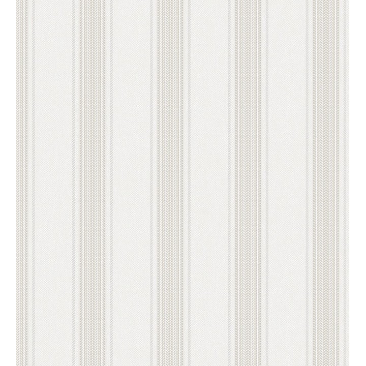 Papel pintado de rayas texturizado efecto textil estilo francés - Lutecia Stripes 681717