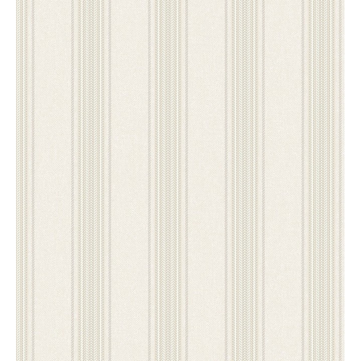 Papel pintado de rayas texturizado efecto textil estilo francés - Lutecia Stripes 681719