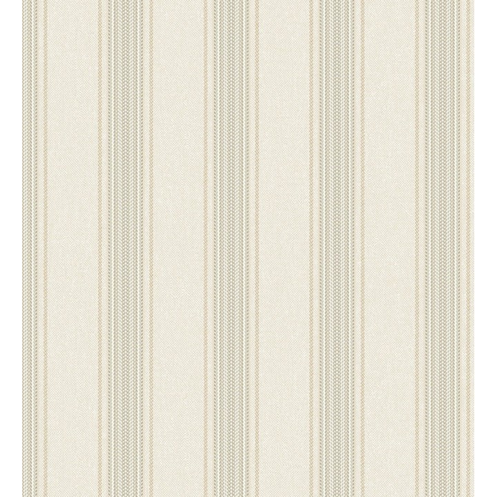 Papel pintado de rayas texturizado efecto textil estilo francés - Lutecia Stripes 681720