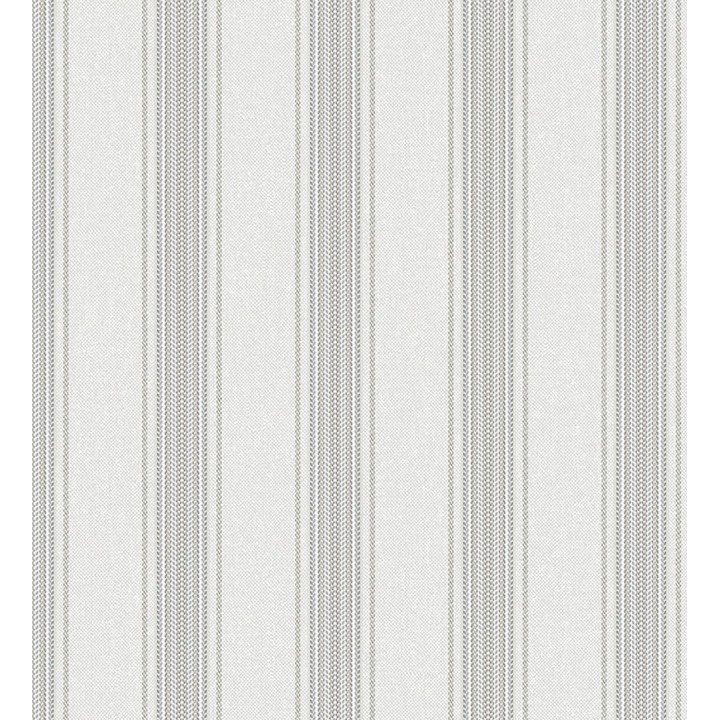 Papel pintado de rayas texturizado efecto textil estilo francés - Lutecia Stripes 681721