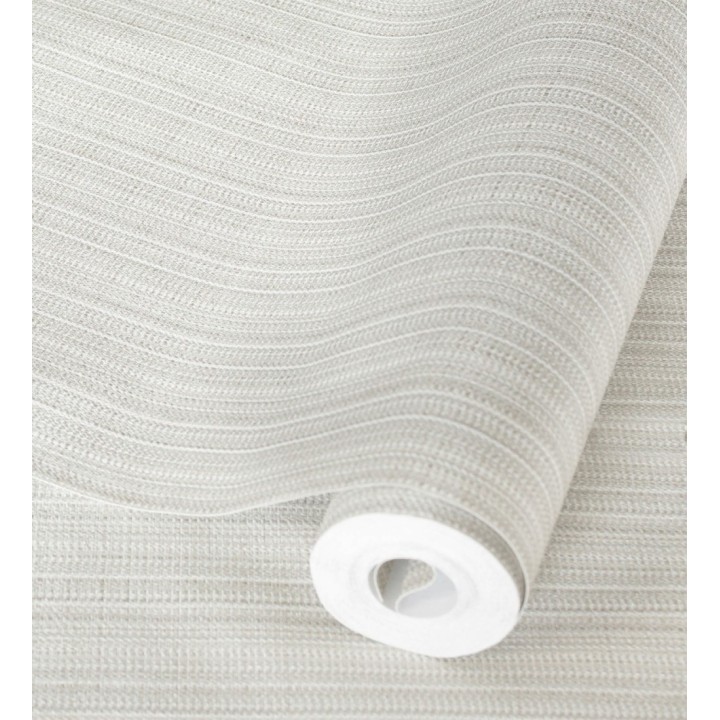 Papel pintado de rayas finas efecto textil texturizado estilo francés - Lutecia Fabric 681722