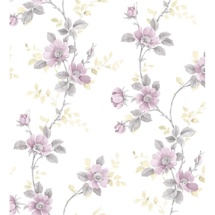 Papel pintado flores estilo vintage vinílico - April Flowers 121413