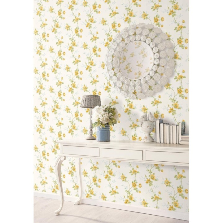 Papel pintado flores estilo vintage vinílico - April Flowers 121414