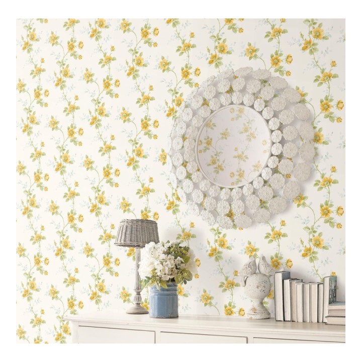 Papel pintado flores estilo vintage vinílico - April Flowers 121414