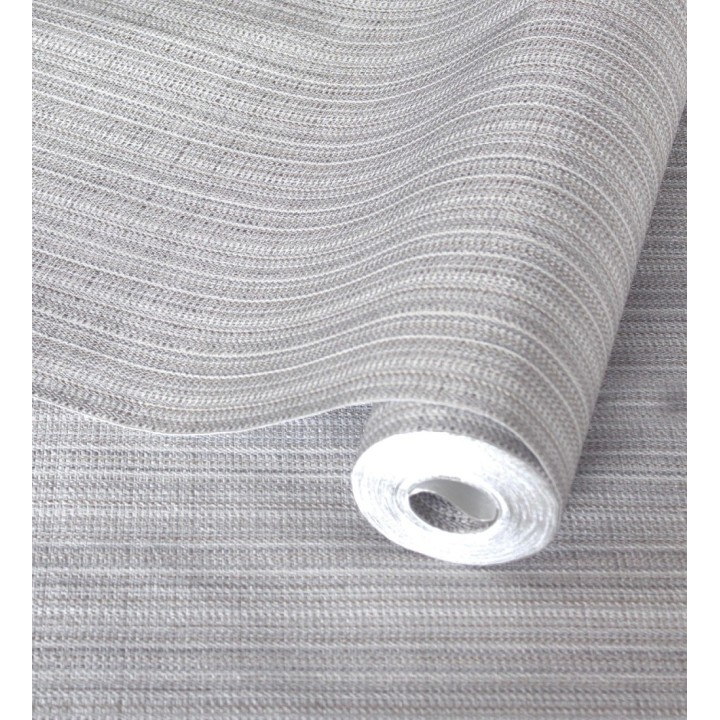 Papel pintado de rayas finas efecto textil texturizado estilo francés - Lutecia Fabric 681726