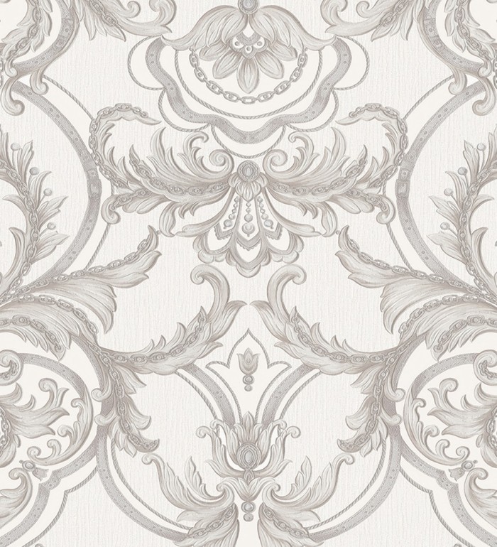 Papel pintado damasco italiano con ornamentos lujosos - Antonella 681727