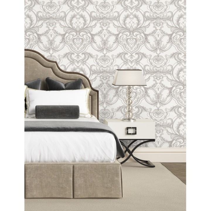 Papel pintado damasco italiano con ornamentos lujosos - Antonella 681727