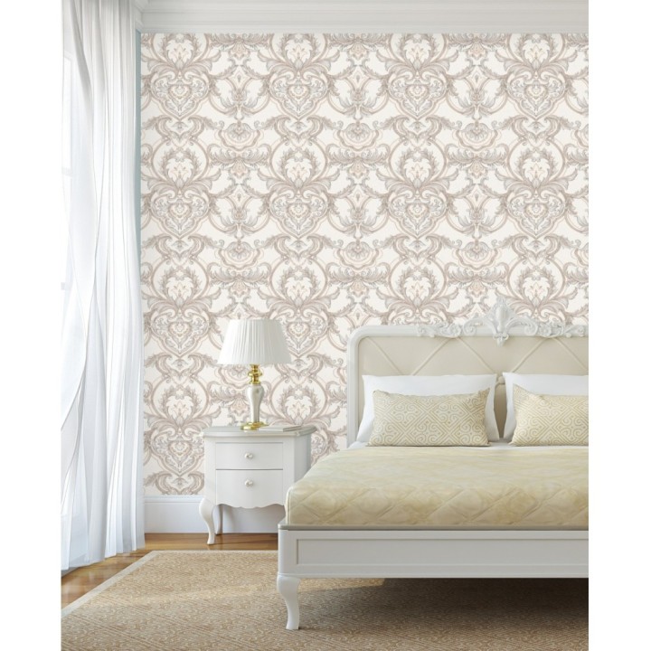 Papel pintado damasco italiano con ornamentos lujosos - Antonella 681728