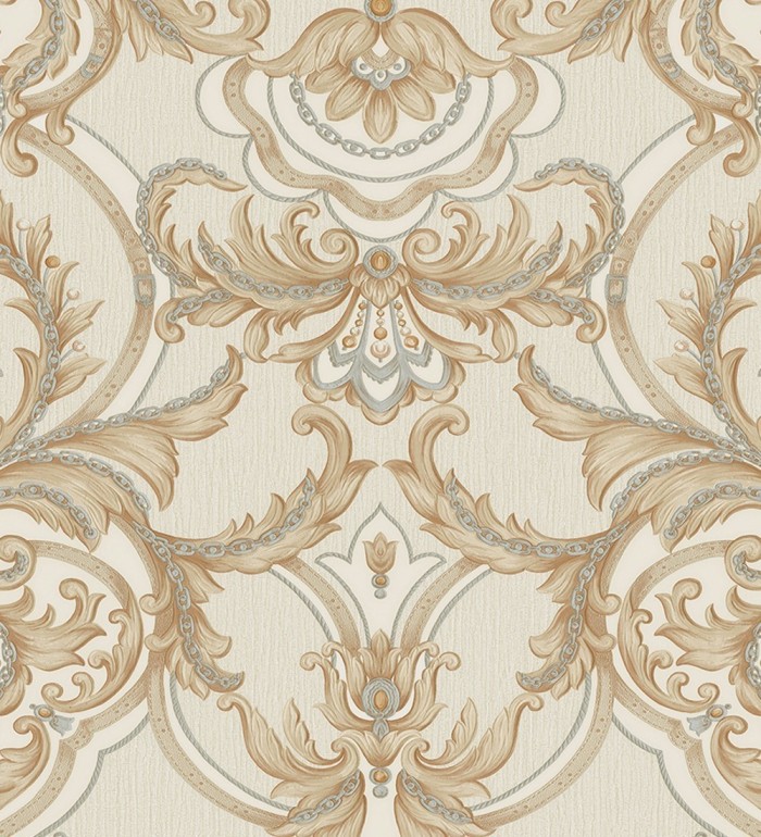 Papel pintado damasco italiano con ornamentos lujosos - Antonella 681729