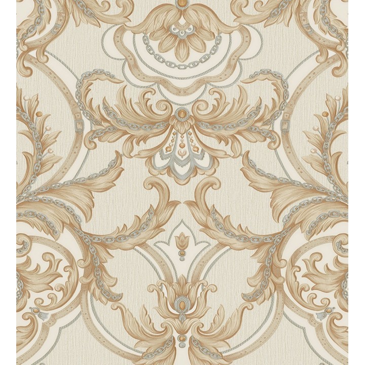 Papel pintado damasco italiano con ornamentos lujosos - Antonella 681729