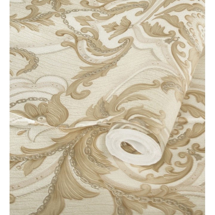 Papel pintado damasco italiano con ornamentos lujosos - Antonella 681729