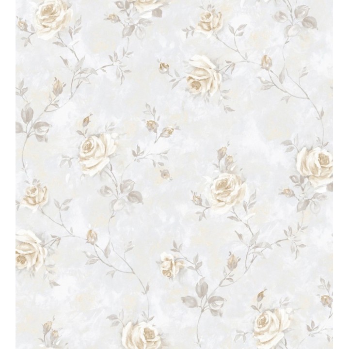 Papel pintado flores románticas estilo vintage vinílico - Campo dei Fiori 121419