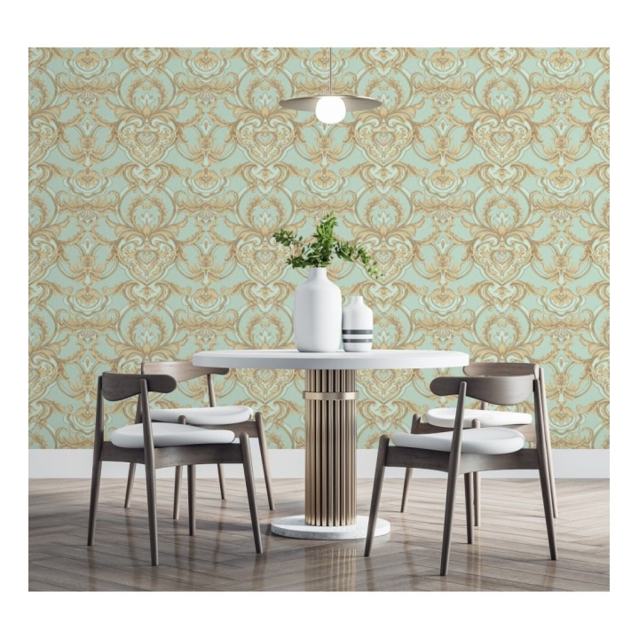 Papel pintado damasco italiano con ornamentos lujosos - Antonella 681730