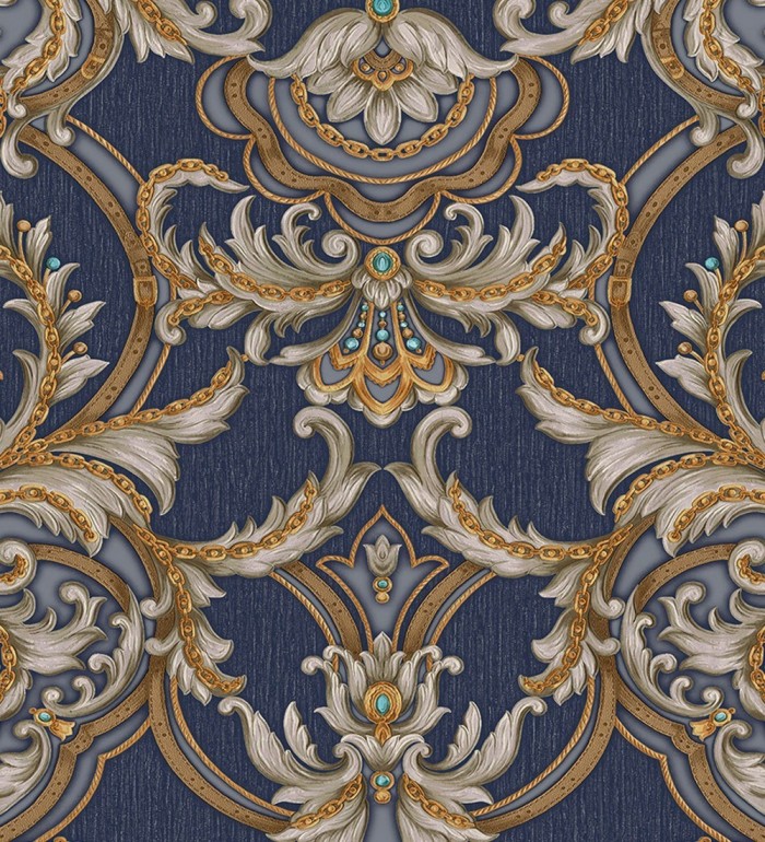 Papel pintado damasco italiano con ornamentos lujosos - Antonella 681731