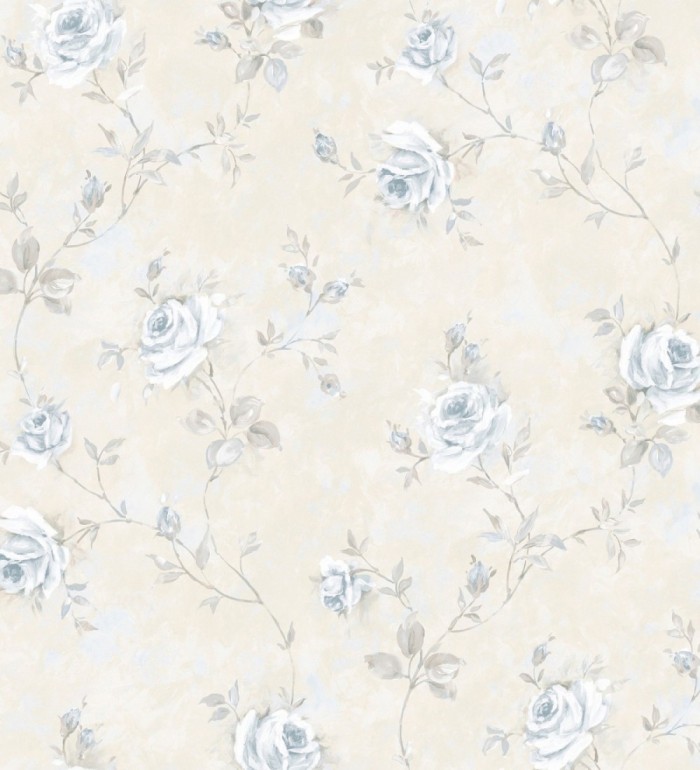 Papel pintado flores románticas estilo vintage vinílico - Campo dei Fiori 121421