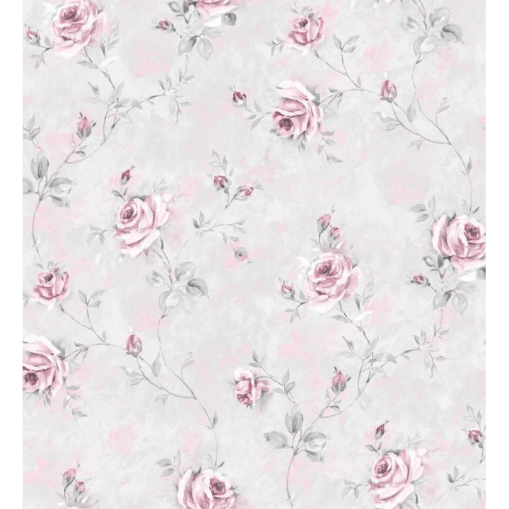 Papel pintado flores románticas estilo vintage vinílico - Campo dei Fiori 121422