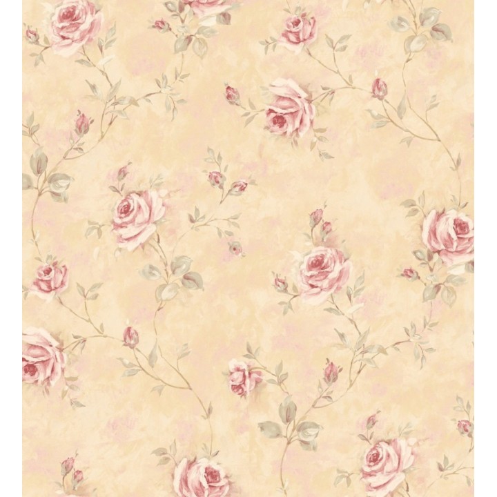 Papel pintado flores románticas estilo vintage vinílico - Campo dei Fiori 121423