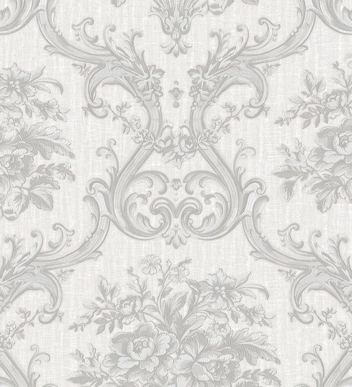 Papel pintado damasco clásico efecto textil con relieve - Senza 681737