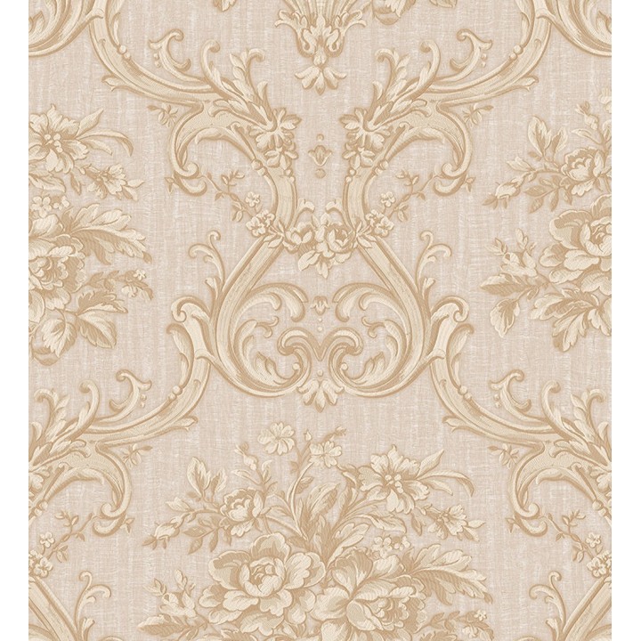 Papel pintado damasco clásico efecto textil con relieve - Senza 681738