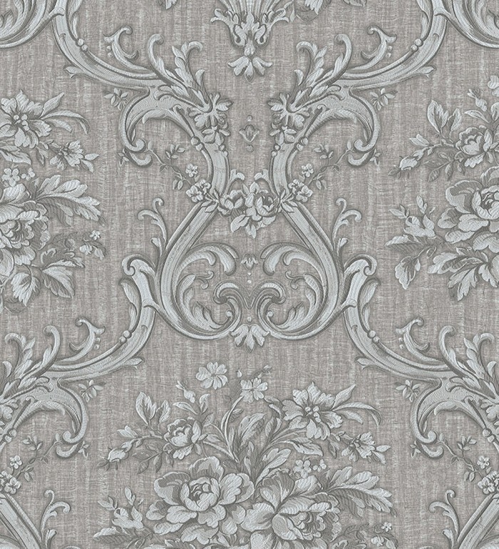 Papel pintado damasco clásico efecto textil con relieve - Senza 681740