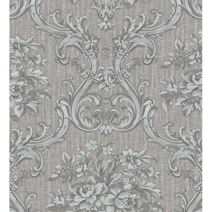 Papel pintado damasco clásico efecto textil con relieve - Senza 681740