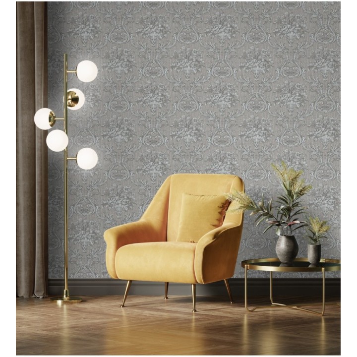 Papel pintado damasco clásico efecto textil con relieve - Senza 681740