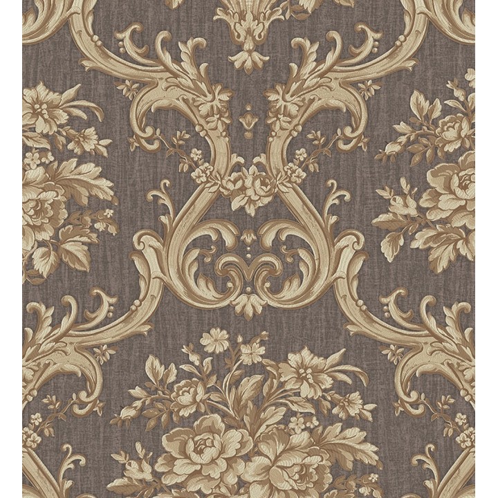 Papel pintado damasco clásico efecto textil con relieve - Senza 681741